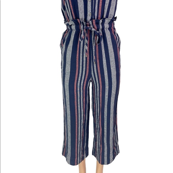 Splendid Crosshatch Linen Jumpsuit - Picture 3 of 7